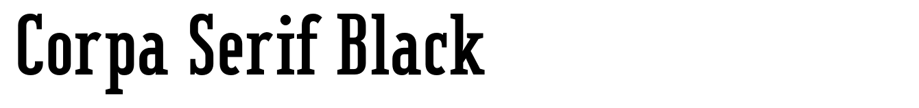 Corpa Serif Black